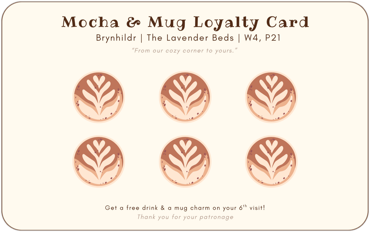 Mocha & Mug Loyalty Card